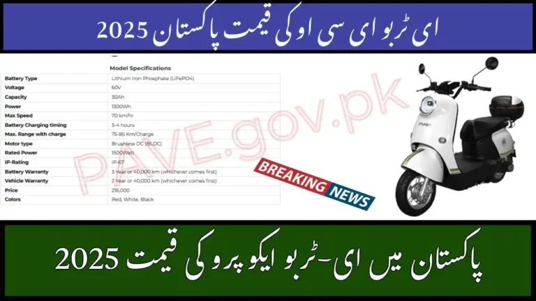 E-Turbo ECO PRO in Pakistan 2025 Latest Electric Scooter Price, Features & Review 10 E-Turbo ECO PRO in Pakistan 2025