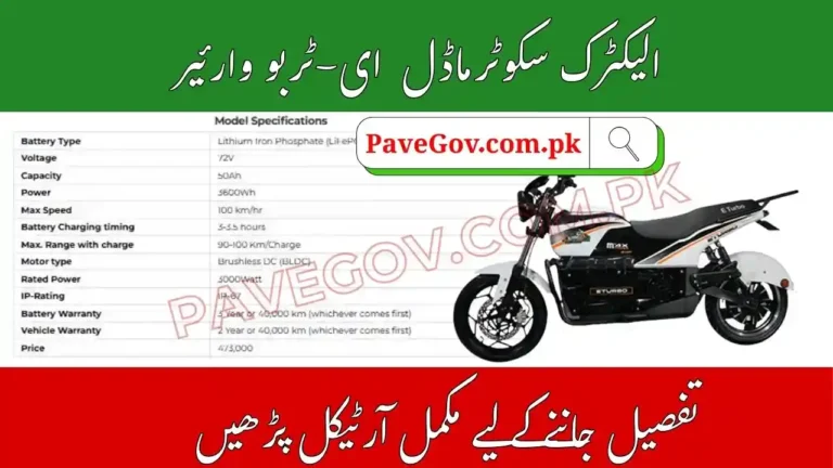 Electric Bike E-Turbo Warrior Latest Price in Pakistan 2025 Full Review & Brochure 8 E-Turbo Warrior Latest Price in Pakistan