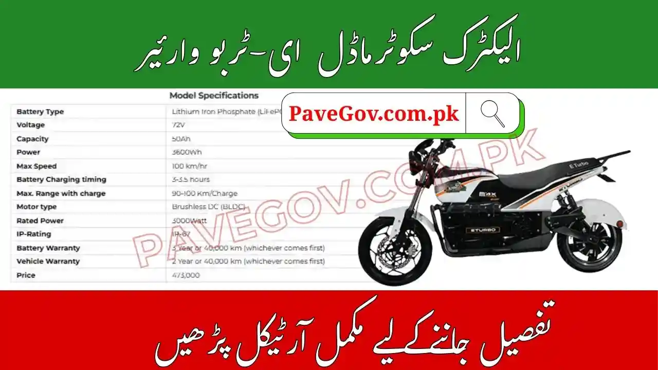 Electric Bike E-Turbo Warrior Latest Price in Pakistan 2025 Full Review & Brochure 1 E-Turbo Warrior Latest Price in Pakistan