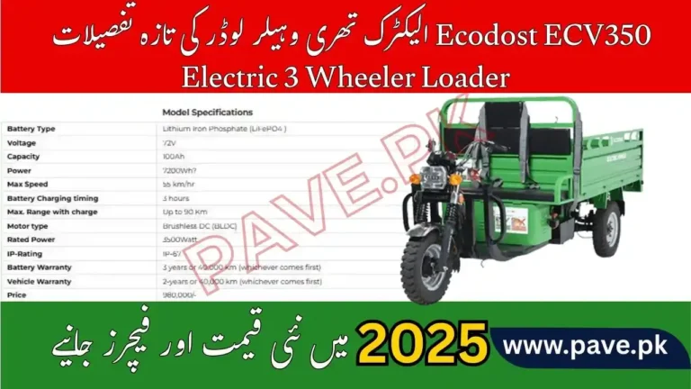 Ecodost ECV350 Electric 3 Wheeler Loader Price in Pakistan 2025 Full Specs & Details 10 Ecodost ECV350 Electric 3 Wheeler Loader Price in Pakistan 2025
