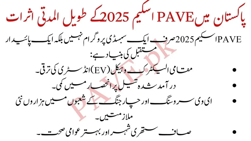 PAVE Scheme 2025 Pakistan – Complete Application Process, Eligibility & Benefits 3 Long Term Impact of the PAVE scheme Pakistan 2025