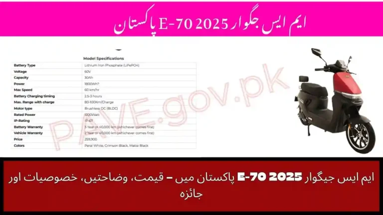 MS Jaguar E-70 2025 in Pakistan Price, Specs, Features & Review 5 MS Jaguar E-70 2025