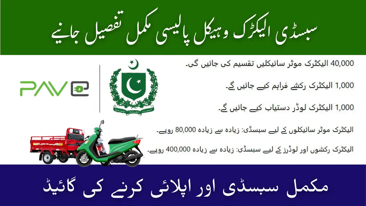 Pakistan EV Policy 2025–30 – Complete Subsidy & Application Guide 1 Pakistan EV Policy