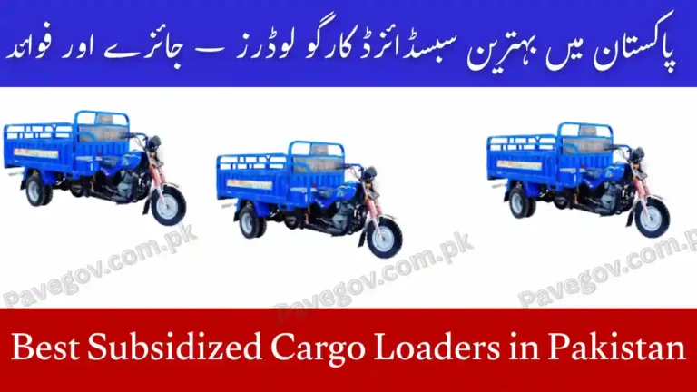 Best Subsidized Cargo Loaders in Pakistan – Reviews & Benefits 5 Best Subsidized Cargo Loaders in Pakistan