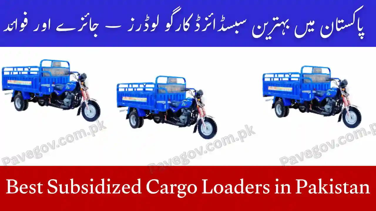 Best Subsidized Cargo Loaders in Pakistan