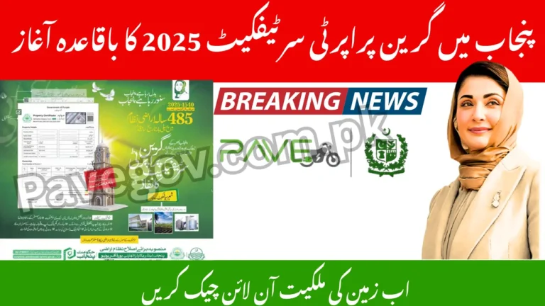 CM Maryam Nawaz Implements Punjab Green Property Certificate 2025 – Online Verification Portal Live 8 CM Maryam Nawaz Implements Punjab Green Property Certificate 2025