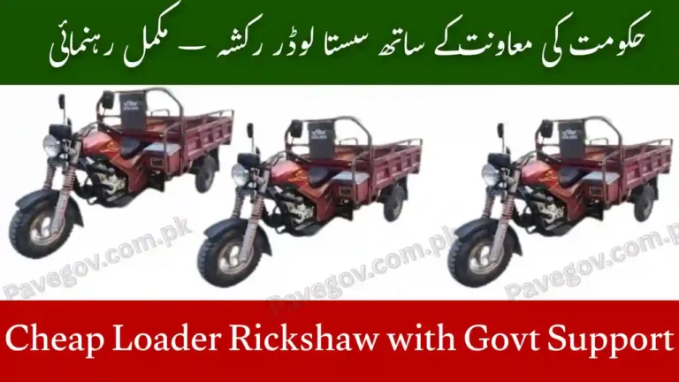 Cheap Loader Rickshaw with Govt Support – Full Guide 4 Cheap Loader Rickshaw with Govt Support