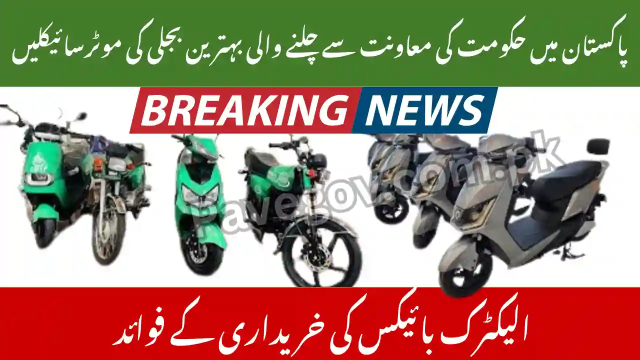 Top Government Supported Electric Bikes in Pakistan – Budget & Premium 1 Top Government Supported Electric Bikes in Pakistan