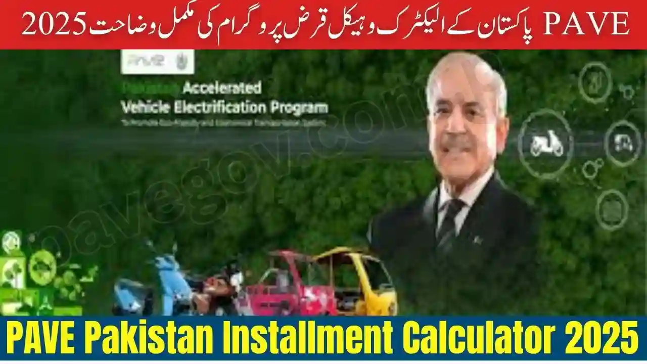 PAVE Pakistan Installment Calculator 2026 – Full Subsidy Breakdown for EV Buyers 1 PAVE Pakistan Installment Calculator 2025