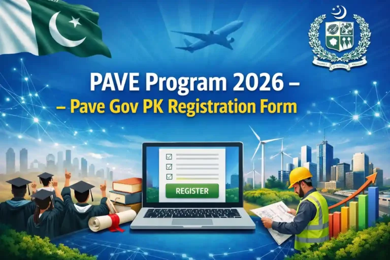 PAVE Program 2026 – Pave Gov PK Registration Form