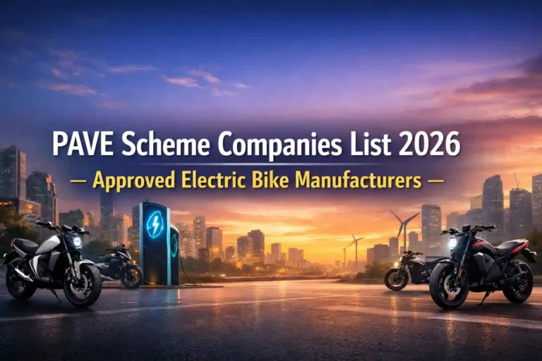 PAVE Scheme Companies List 2026 – Approved Electric Bike Manufacturers