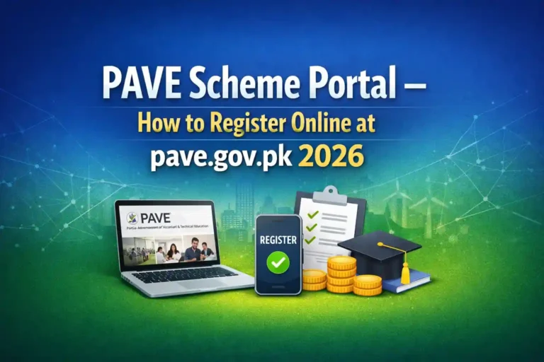 PAVE Scheme Portal – How to Register Online at pave.gov.pk 2026 4 PAVE Scheme Portal – How to Register Online at pave.gov.pk 2026