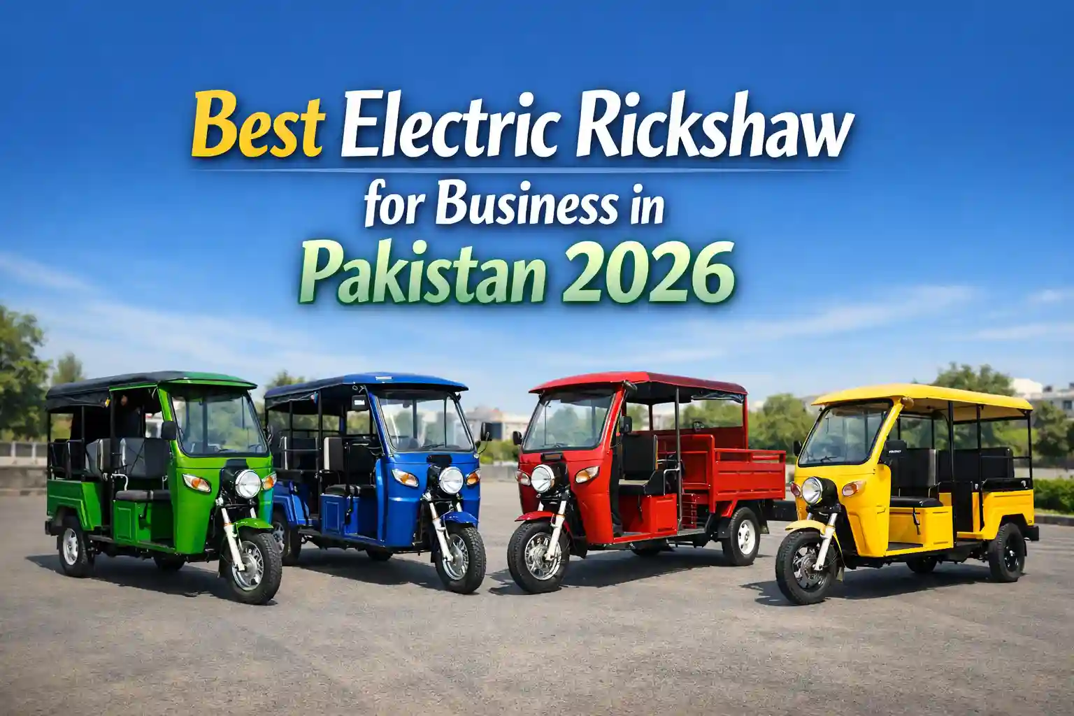 Best Electric Rickshaw for Business in Pakistan 2026 1 Best Electric Rickshaw for Business in Pakistan 2026