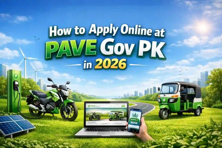 How to Apply Online at PAVE Gov PK in 2026