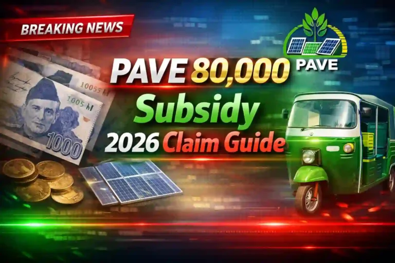 How to Claim PKR 80,000 Cash Subsidy via PAVE Self-Finance Scheme
