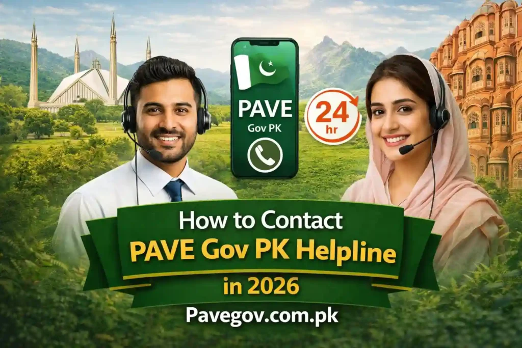 How to Contact PAVE Gov PK Helpline in 2026