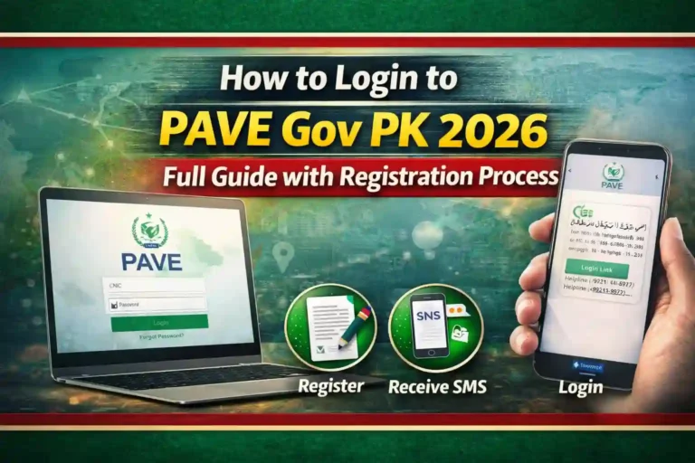 How to Login to PAVE Gov PK 2026 – Full Guide with Registration Process 4 How to Login to PAVE Gov PK 2026 – Full Guide with Registration Process