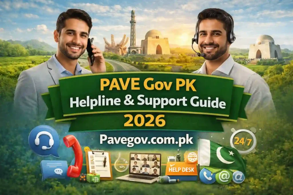 PAVE Gov PK Helpline & Support Guide 2026