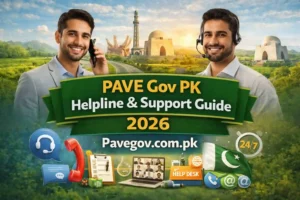 PAVE Gov PK Helpline & Support Guide 2026