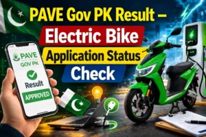 PAVE Gov PK Result – Electric Bike Application Status Check