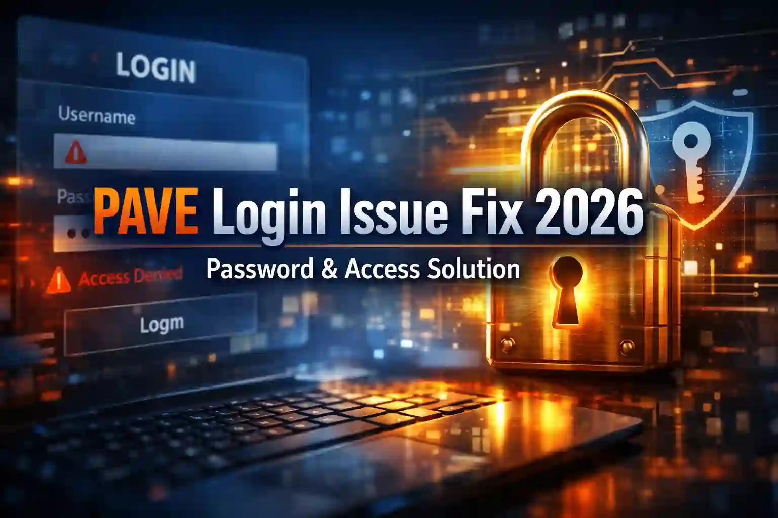 PAVE Login Issue Fix 2026