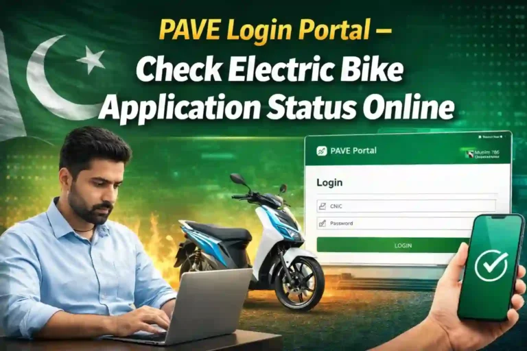 PAVE Login Portal – Check Electric Bike Application Status Online