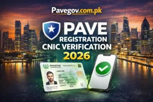 PAVE Registration CNIC Verification 2026