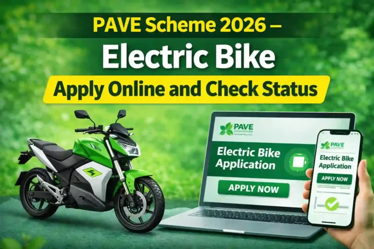 PAVE Scheme 2026 – Electric Bike Apply Online and Check Status