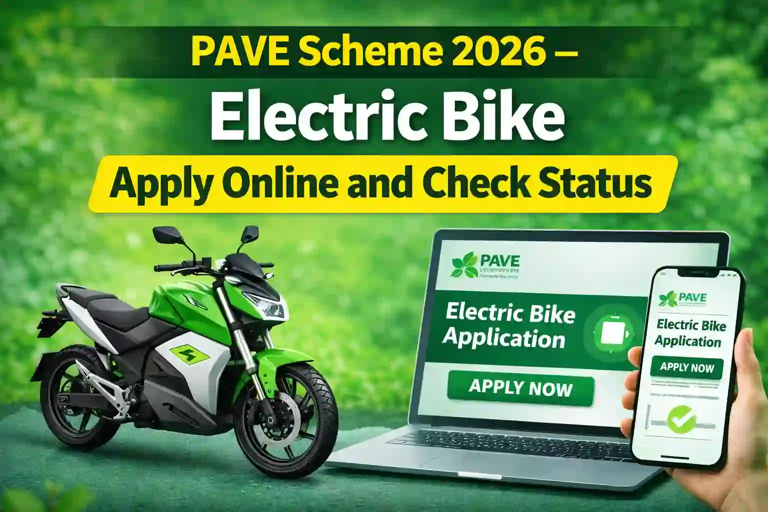 PAVE Scheme 2026 – Electric Bike Apply Online and Check Status