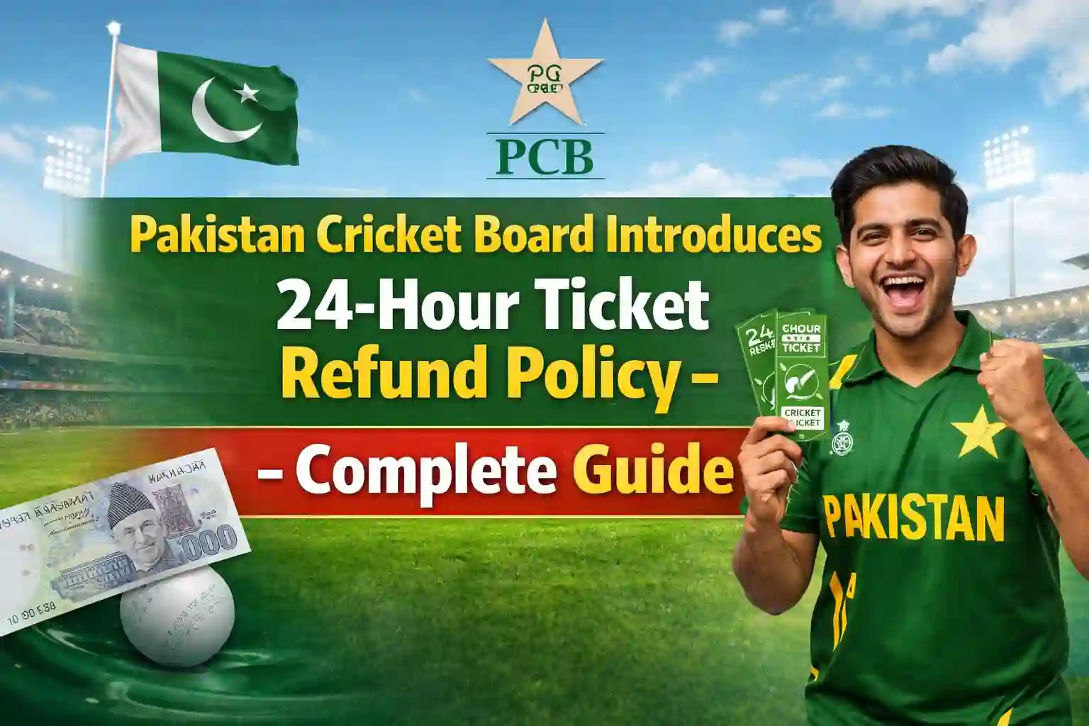 Pakistan Cricket Board Introduces 24-Hour Ticket Refund Policy