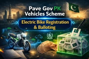 Pave Gov PK Vehicles Scheme Electric Bike Registration & Balloting