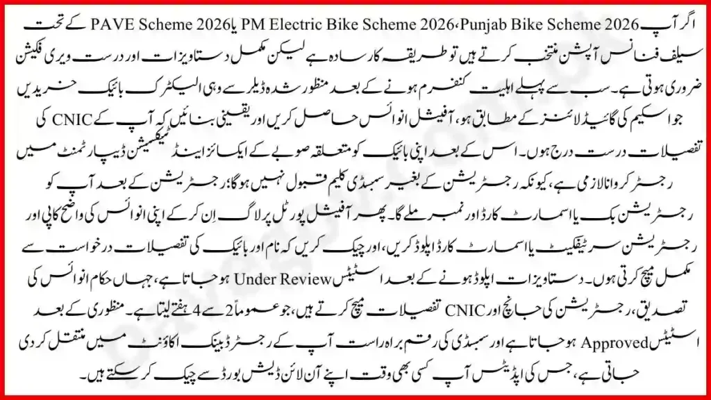 Self Finance Process Explained