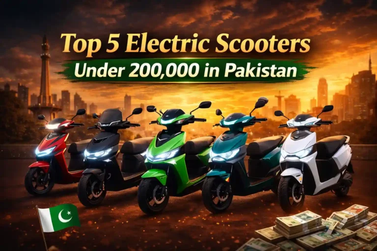 Top 5 Electric Scooters Under 200,000 in Pakistan