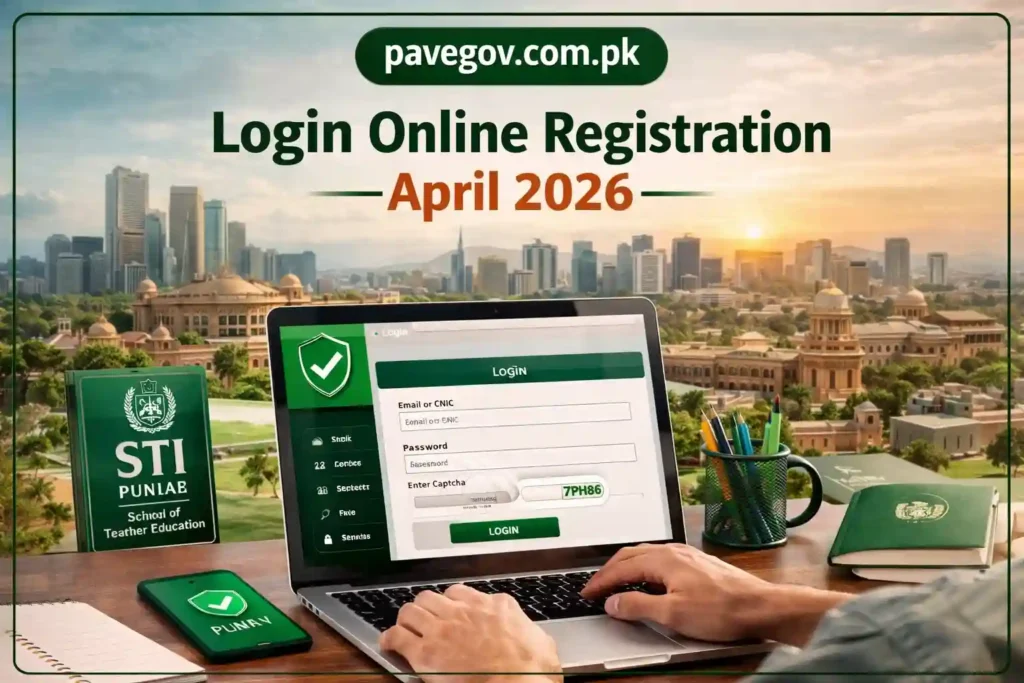 www.pave.gov.pk Login Online Registration April 2026 – Step-by-Step Apply 5 www.pave.gov.pk Login Online Registration April 2026