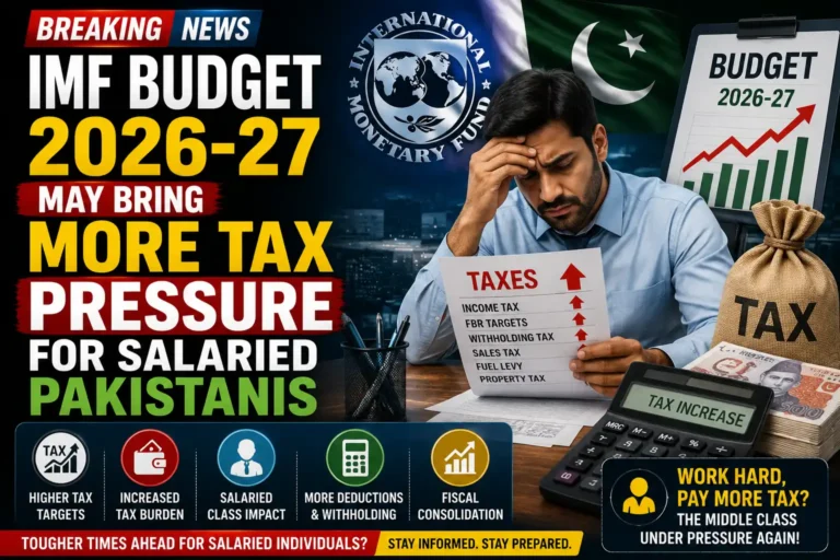 IMF Budget 2026-27 May Bring More Tax Pressure for Salaried Pakistanis