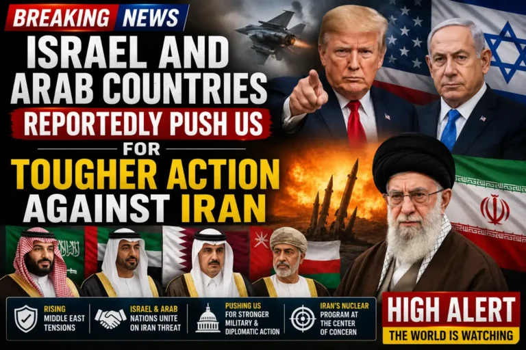 Israel and Arab Countries Reportedly Push US for Tougher Action Against Iran