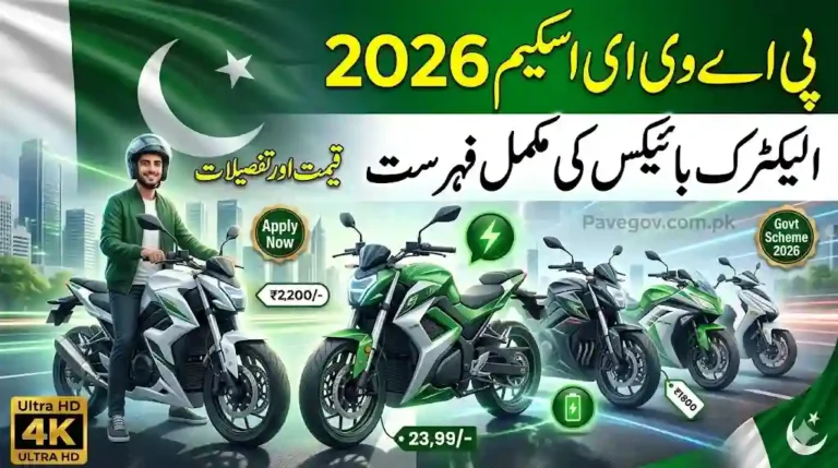 PAVE Scheme Bikes List 2026 Pakistan – Full Details