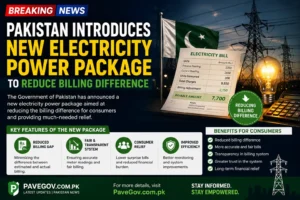 Pakistan Introduces New Electricity Power Package to Reduce Billing Difference