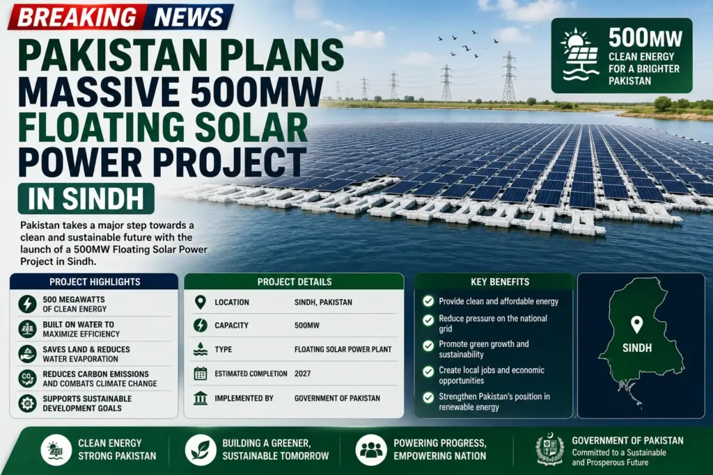 Pakistan Plans Massive 500MW Floating Solar Power Project in Sindh 2 Pakistan Plans Massive 500MW Floating Solar Power Project in Sindh