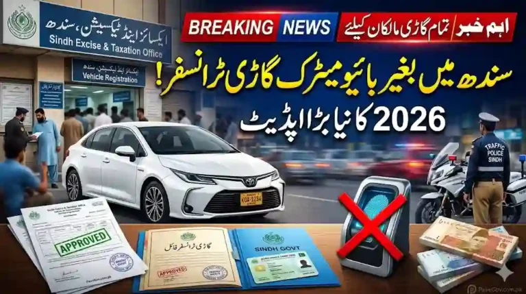 Sindh Govt Gives Relief to Vehicle Buyers and Sellers With New Transfer Policy