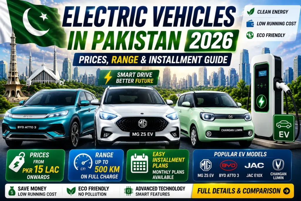 Top Cheap EV Cars in Pakistan 2026 With Easy Installment Plans 5 Top Cheap EV Cars in Pakistan 2026 With Easy Installment Plans