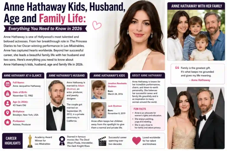 Anne Hathaway's Family Life Revealed: Husband, Kids and Marriage Details 2 Anne Hathaway's Family Life Revealed Husband, Kids and Marriage Details