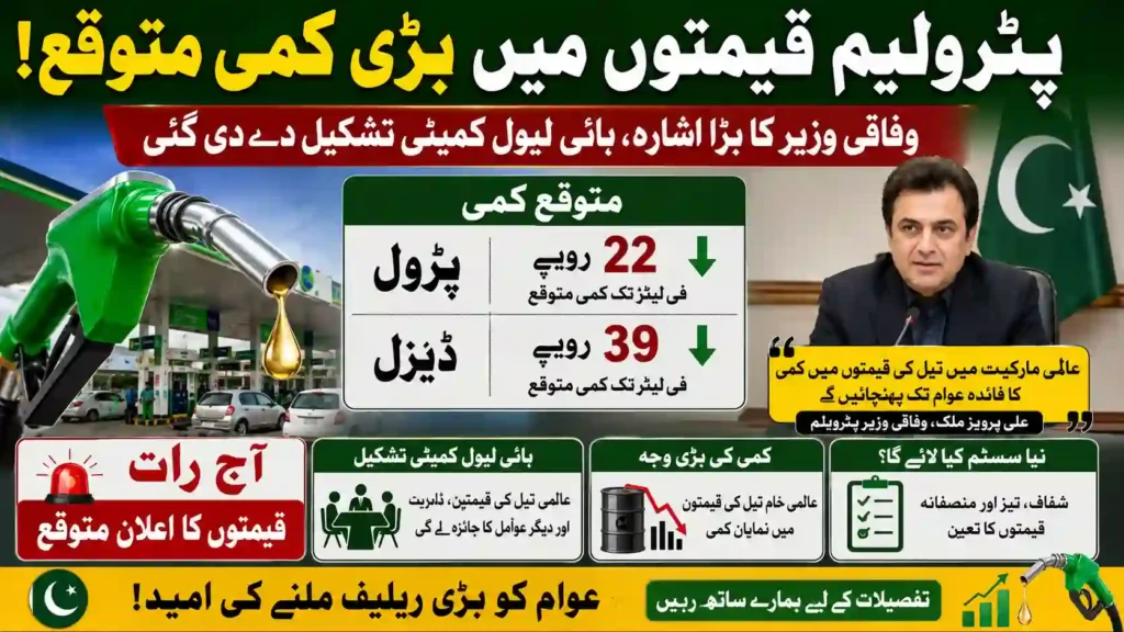 Petrol Price Reduction Expected Tonight in Pakistan as Federal Minister Gives Major Hint, High-Level Committee Formed