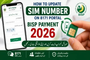 How to Update SIM Number on 8171 Portal – BISP Payment 2026 1 How to Update SIM Number on 8171 Portal – BISP Payment 2026