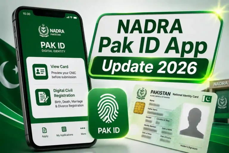 NADRA Pak ID App Update 2026 New Features Make CNIC Services Easier Than Ever