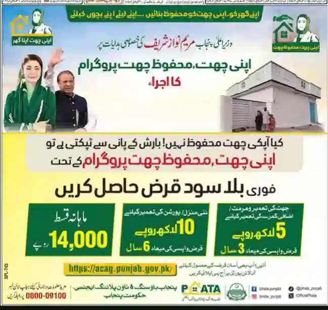 Punjab Housing Loan Scheme 2026 – Apni Chhat Mehfooz Chhat Registration Guide 5 Punjab Housing Loan Scheme 2026 – Apni Chhat Mehfooz Chhat Registration Guide