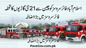 Islamabad Fire Services Receive Major Boost with 21 Vehicles from China