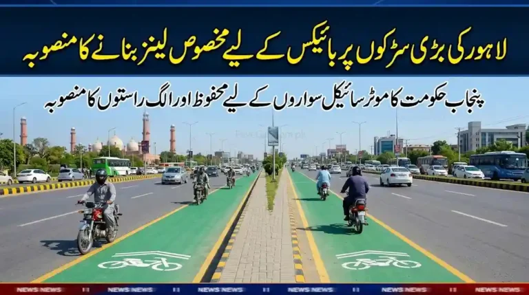 Punjab Government Plans Dedicated Bike Lanes on Major Roads in Lahore