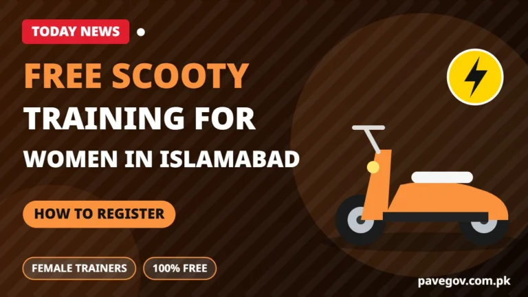 Today News: Free Scooty Training for Women in Islamabad 2 Today News: Free Scooty Training for Women in Islamabad
